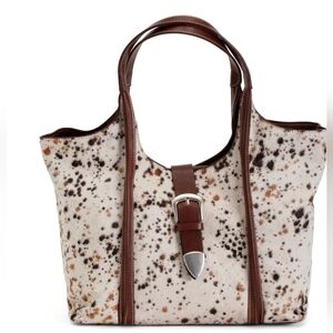 🤎🔹️Cavalcanti 🔹️made In Italy Leather Small Cow Hobo Bag